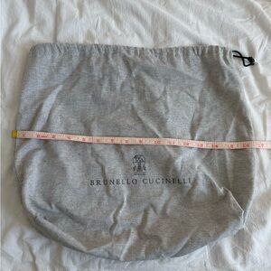 Brunello Cucinelli Light Gray Storage Bag